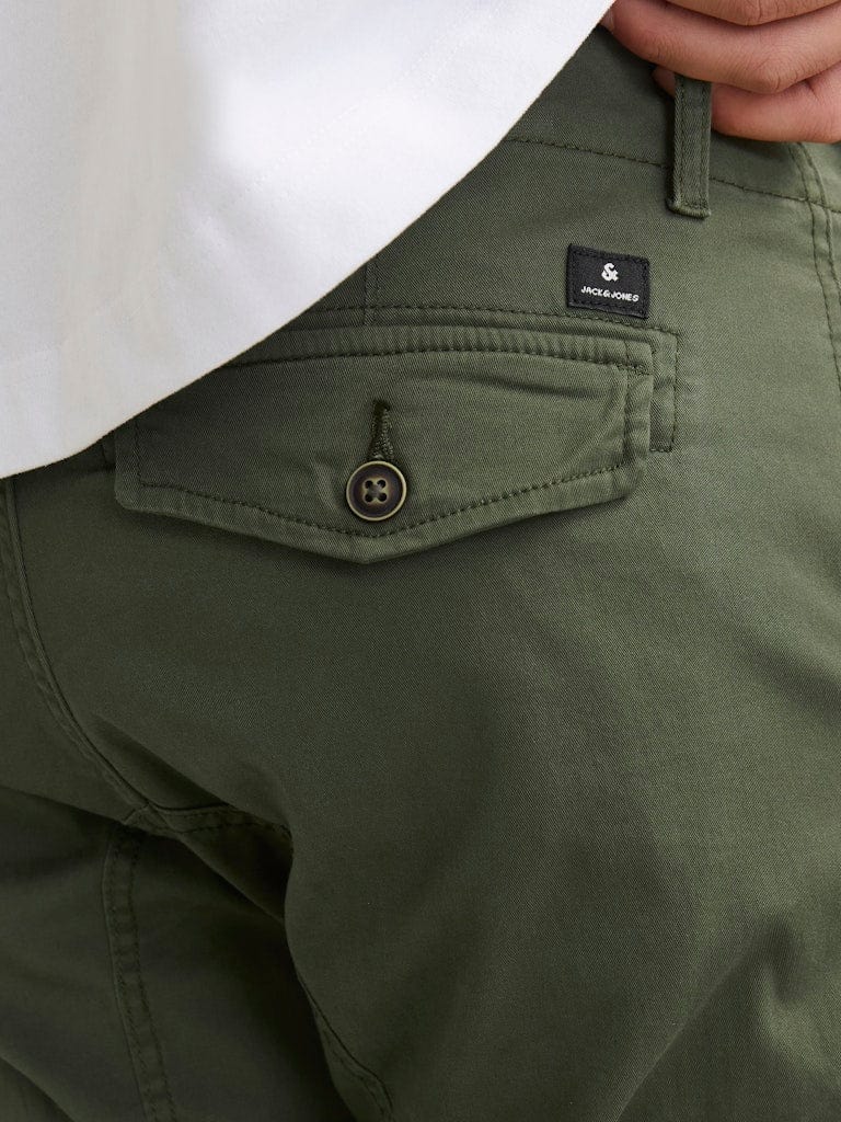 Pantalón cargo verde oliva - JPSTPAUL FLAKE CARGO OLIVE NIGHT NOOS